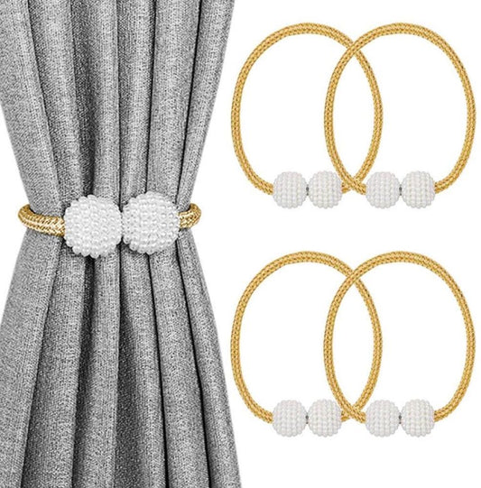 Curtain Buckle Magnetic Clip Bead Curtain Tie Back Hanging Ball Curtain (1 Pair)