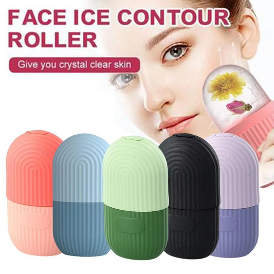 Facial Beauty - Silicon Ice Cube Face Roller | With Scrub