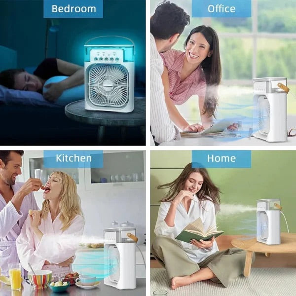 Portable Air Conditioner Fan | Led Night Light Water Mist