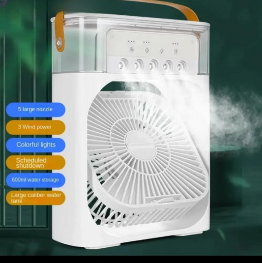 Portable Air Conditioner Fan | Led Night Light Water Mist