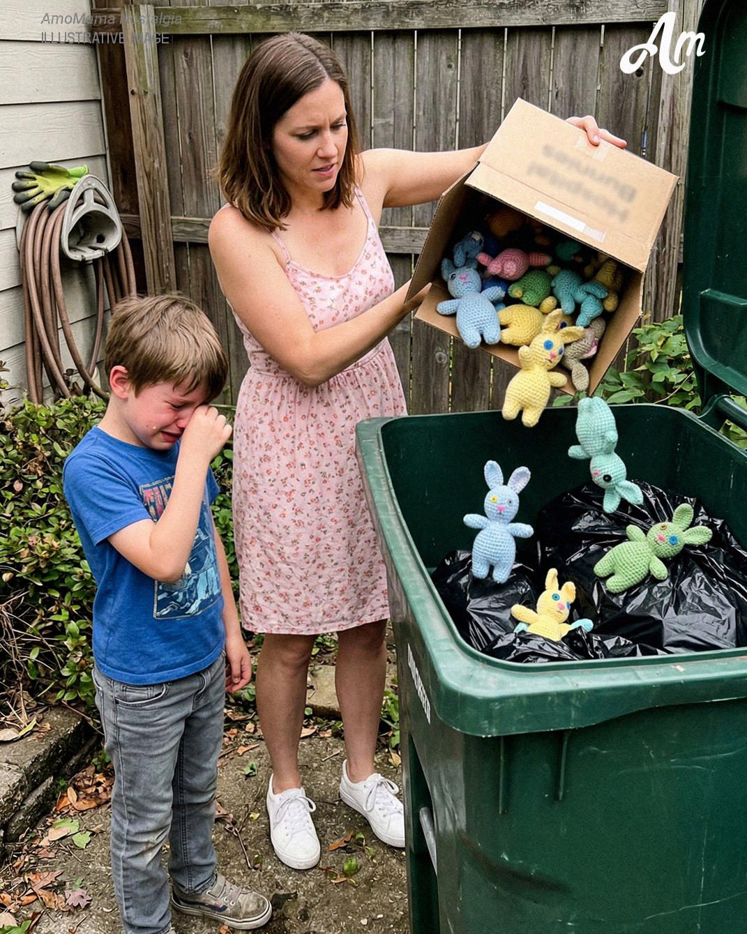 My 9-Year-Old Grandson Knitted 100 Easter Bunnies for Sick Kids from His Late Mom’s Sweaters – When My New DIL Threw Them Away Calling Them ‘Trash,’ My Son Taught Her a Lesson
