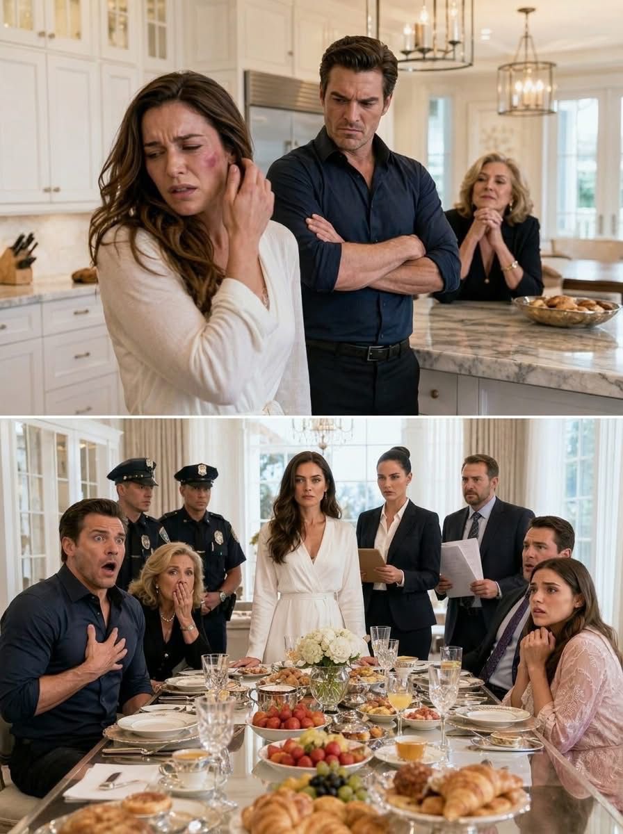 My husband repeatedly sla:pped me in the face over a trivial matter. The next morning, he saw a lavish feast and said, “It’s good that you’ve finally come to your senses!” But he panicked and nearly fainted from shock after seeing the guests seated at the table…